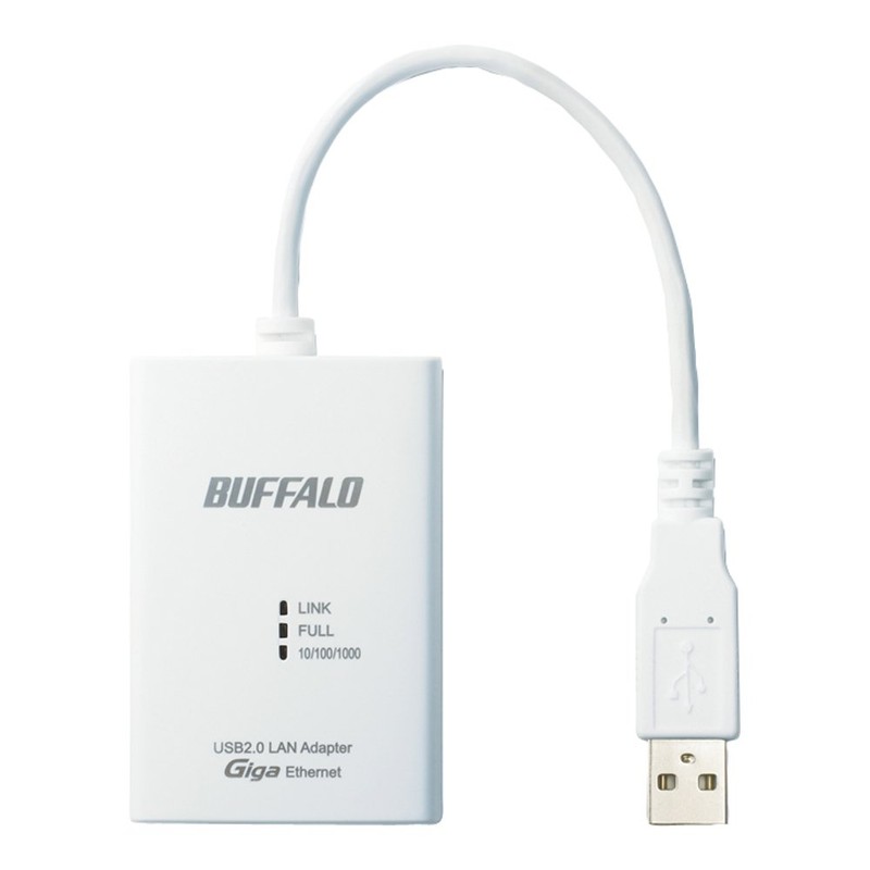 BUFFALO Giga Compatible USB 2.0 LAN Adapter LUA3-U2-AGT