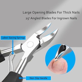 Toenail Clipper Ingrown Nail Pedicure Knife for Ingrown Nails Removal Kit Thick Nail Cutter Toenail Treatment Correction