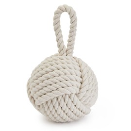 Okuna Outpost Rope Knot Door Stop - Weighted Door Stopper - Nautical Knot Doorstop - 3.5 lb, 6 x 12.5 in