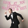 Look at You Getting Married Banner, Backdrop for Wedding Engagement