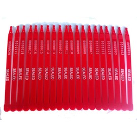 1000 PCS Red Plastic Truck Seals Numbered Shipping Seals Security Seals for Container Cargo Trucks
