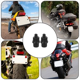 16 Pack Motorcycle Licenses Plates Screws Nylon License Plate Cover Screws Plastic Nylon License Plate Frame Cover Fastener Kit Frame Holder Bolts Nuts for Motorcycle Cars Trucks Bike Plates Fasteners