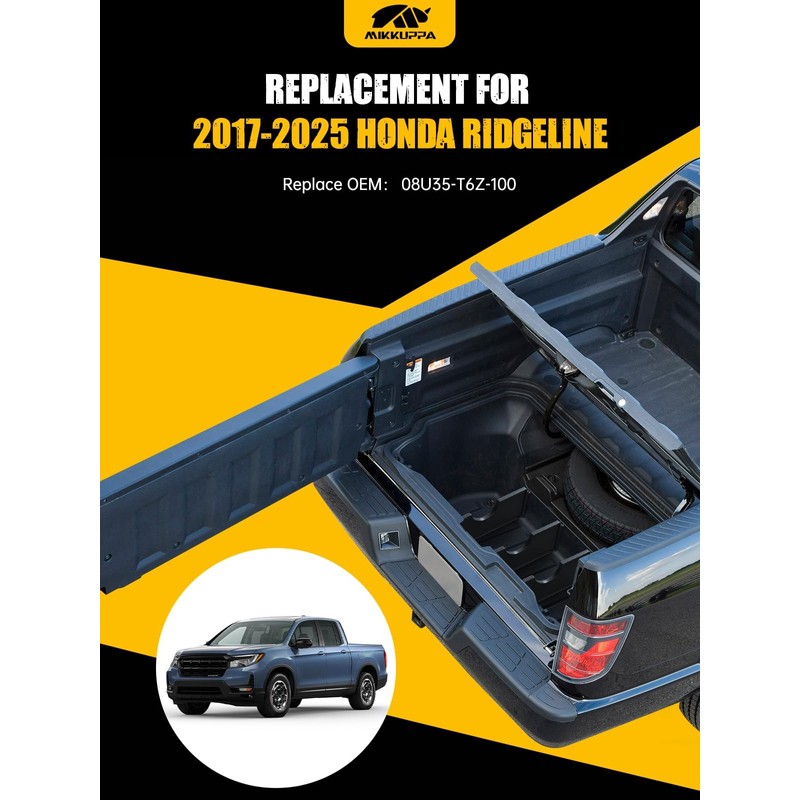 MIKKUPPA Trunk Cargo Dividers - Compatible with 2017-2024 Honda Ridgeline