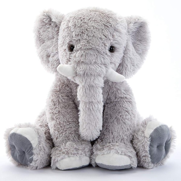 MorisMos Gray Elephant Stuffed Animal Soft Elephant Plush Toy for Girls Boys,19 Inches