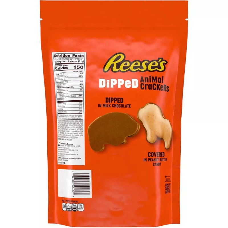 Reese's Reese’s Dipped Animal Crackers 24oz Kosher Peanut Butter Milk