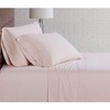 Brooklyn Loom Solid Cotton Percale Sheet Set, Queen, Blush