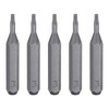 sourcing map 5pcs P5 Pentagon Screwdriver Bit 5/32" Hex Shank