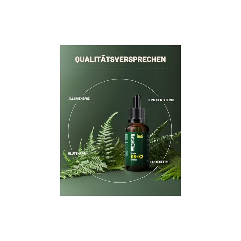 Vitamin D3 K2 High Dose Drops - 50 ml, 1000