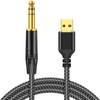 Rliwov USB to 1/4 TRS Stereo Audio Cable, 16FT USB