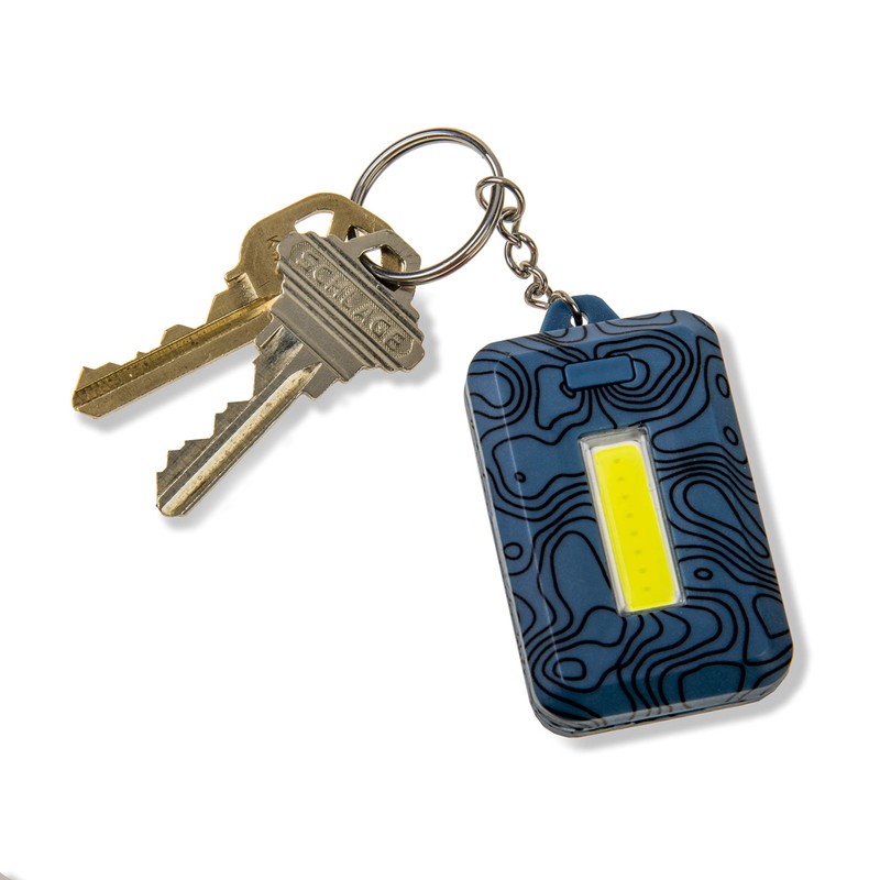 CARSON Unisex Cob Led Keychain Torch, With Stainless Steel Keyring,