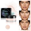 Loose Setting Powder, Bake Makeup Powder Full Coverage Matte Finish