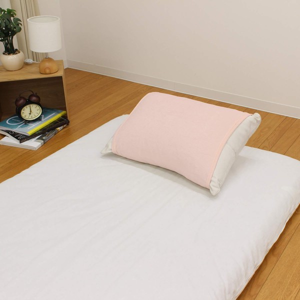 Merry Night MNP3203-16 Pillow Cover, Binobi Type, Sinker Pile, Pink, Approx. 12.6 x 20.5 inches (32 x 52 cm), Cylindrical Shape, Stretch Material, Fits Various Pillow Shapes, Fluffy, Gentle Texture, Washable