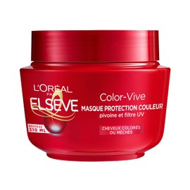 L'Oréal Paris Elseve Color-Vive Protective Mask - Colour Enriched with Peony/UV Filter for Dyed and Highlighted Hair - Pack of 1