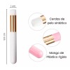 Mafab Brocha Limpieza Extensiones De Pestañas Rosa, Blanca Suave