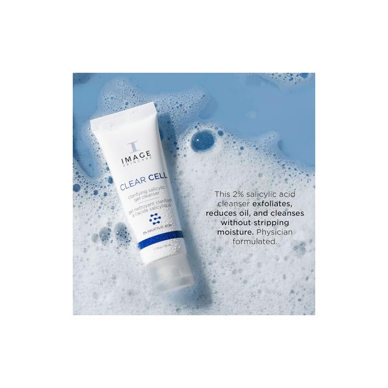 Image Skincare Limpiador Gel Salicílico Clear Cell Facial Espumoso Suave