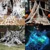 Halloween Spider Web Decoration Outdoor, Giant 600 Sqft Stretchy Cut-Your-Own