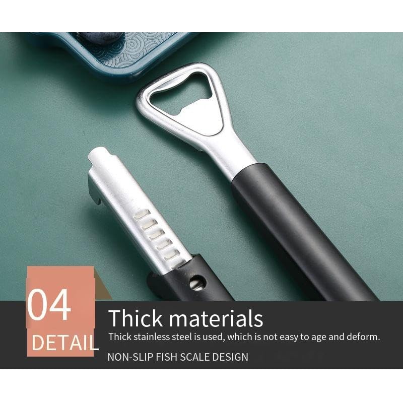 Adjustable Jar & Bottle Opener, Stainless Steel, Manual, Kitchen
