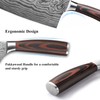 Sunnecko 7 Inch Cleaver Knife, High Carbon Stainless Steel Chinese