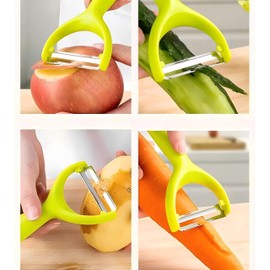 5PCS Stainless Steel Peeler Vegetable, Apple Peelers for kitchen, Fruit, Carrot, Veggie, Potatoes Peeler, Y-Shaped and I-Shaped Stainless Steel Peelers for Orange Potato Apple Carrot Fruit