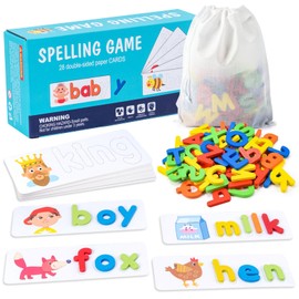 Spielzeug ab 3 4 5 6 7 8 Jahre Mädchen, Buchstaben Lernen Lernspiele ab 3-8 Jahre Kinderspielzeug Steckpuzzle Holz Montessori Spielzeug ab 3-8 Jahre Junge Mädchen Einschulung Geschenk