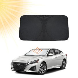 INSAUTO for Altima 2024 Windshield Sun Shade Sunshade for Nissan Altima Sedan 2019-2022 2023 Windshield Cover Front Window Sun Shield Foldable Sun Visor Protector UV Heat Protection Car Accessories