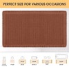 IM HOME Waffle Bath Mat Dirty Orange 36"x24", Boho Woven