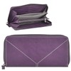 Greenburry Tumble Nappa Leather Wallet 20 cm, plum, Elegant