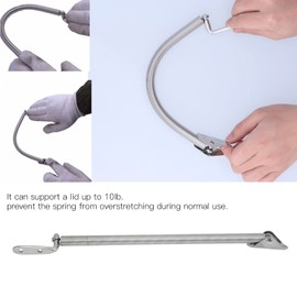 Akozon Hatch Adjuster, Stainless Steel Hatch Holder 10 lb Load Hatch Spring Adjuster for RV Yacht Cabinet Door Window Hatch Spring Holder (1#)