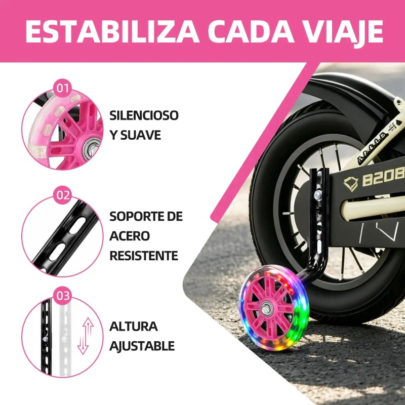 Rueditas para bicicleta ninos Mirrend llantas entrenadoras 12 14 16