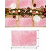 Christmas Pink Placemats Set of 4, Winter White Snowflake Place