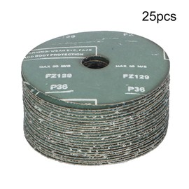 Timunr 25 Pack 5 Inch Sanding Discs Zirconia Resin, 7/8 Inch Arbor, Fit for Angle Grinder, 36 Grit, Use for Grinding, Blending, Finishing, and Polishing