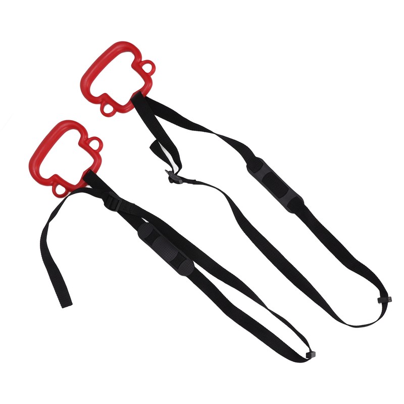 2Pcs Kids Gymnastic Rings Monkey Shape Load Bearing 150KG Ergonomic