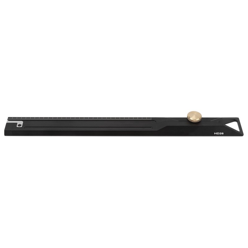 Aluminum Alloy Straight Ruler 25cm Precise Scale Professional for Woodworking