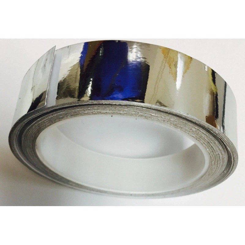 Intersolar® Silver Chrome Mirror Vinyl Tape 2" wide x 50