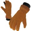 SKYDEER Touch Screen Deerskin Suede Leather Warm Winter Gloves For