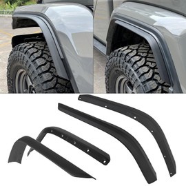 Front & Rear Fender Liner Fender Trim Extension Protector for Jeep Gladiator Sport & Willys 4 Pcs