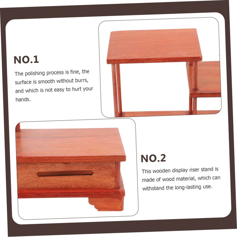 OATIPHO Tiered Wooden Display Stand for Plants and Figurines Wood