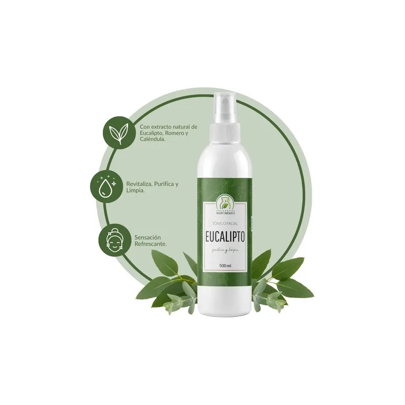 Tónico Facial Eucalipto 500 Ml Normal A Mixta Día/noche