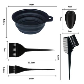 YFFSFDC Hair Dye Set, Hair Dye Set, Hair Color Brush, Hair Dye Brush, Hair Dye, Ear Cap, Hair Dye Brush, Comb, DIY Hair Dye, Easy Hair Color, Reusable, DIY Home, Unisex, 9 Piece Set