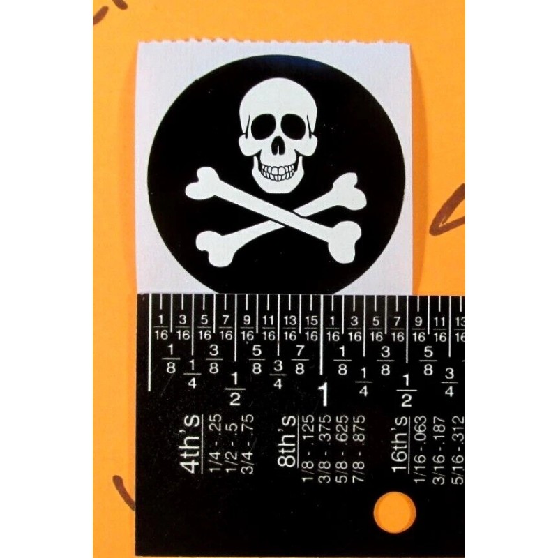 Unbranded Skull & Crossbones Stickers Set Of 8
