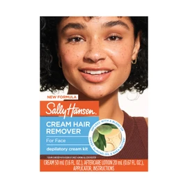 Sally Hansen Hair Remover for Face | Cream Depilatory + Aftercare Lotion | Sweet Almond & Shea Butter Infused