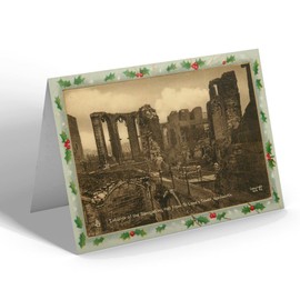 CHRISTMAS CARD - Vintage Warwickshire - Banqueting Hall St Lowes Tower Kenilworth