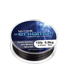 Ultima Unisex Adult Enigma Specialist Fishing Line 50 m Spool, Silt Grey, 0.35 mm-15.0 lb/6.8 kg