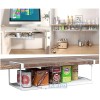 Adjustable Under Shelf Storage Basket Rack Organizer – Kitchen Cabinet