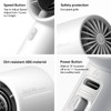 JISULIFE Handheld Turbo Fan, 5000mAh Rechargeable Portable Fans,Up to 28