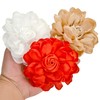 Tornito 6Pcs Rose Brooch and Pin Fabric Flower Lapel Pin