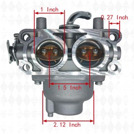 15004-1011 Carburetor Fits for Kawasaki 15004-0930 15004-1025 Compatible with FX730V 4 Stroke Engine with Fuel Pump 15004-7082 15004-7051