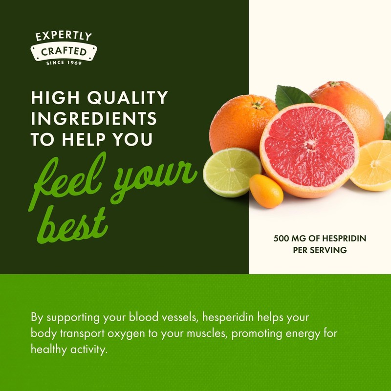 Swanson Hesperidin - Citrus-Derived - Cardiovascular & Hearth Health Support-