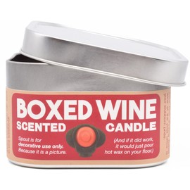 JD and Kate Industries Boxed Wine Scented Candle | Hand-Poured in 16 oz tin | Merlot Wine Scent