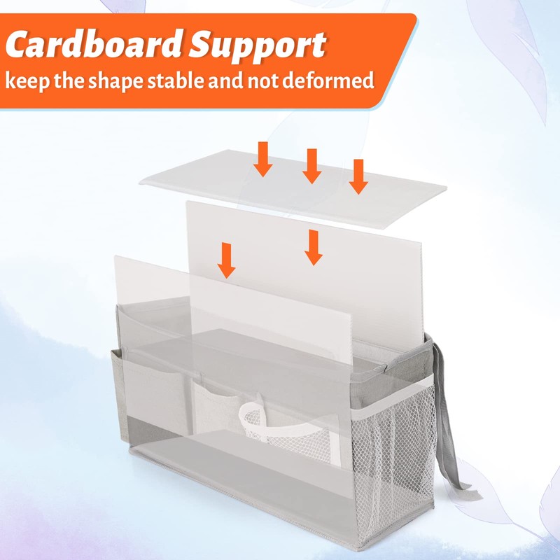 Loghot Bedside Caddy/Bedside Storage Bag Hanging Organizer for Bunk and